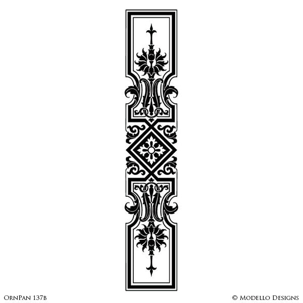 Custom Cut Stencils for Painting Ceilings with Large Patterns - Modello Custom Self Adhesive Stenciling