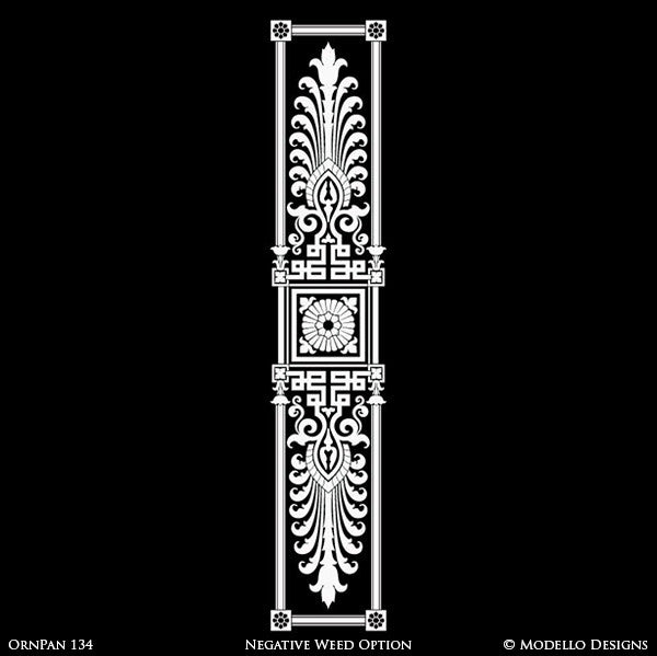 Painted Large Wall Art Graphics Stencils - Custom Modello Stencils ...