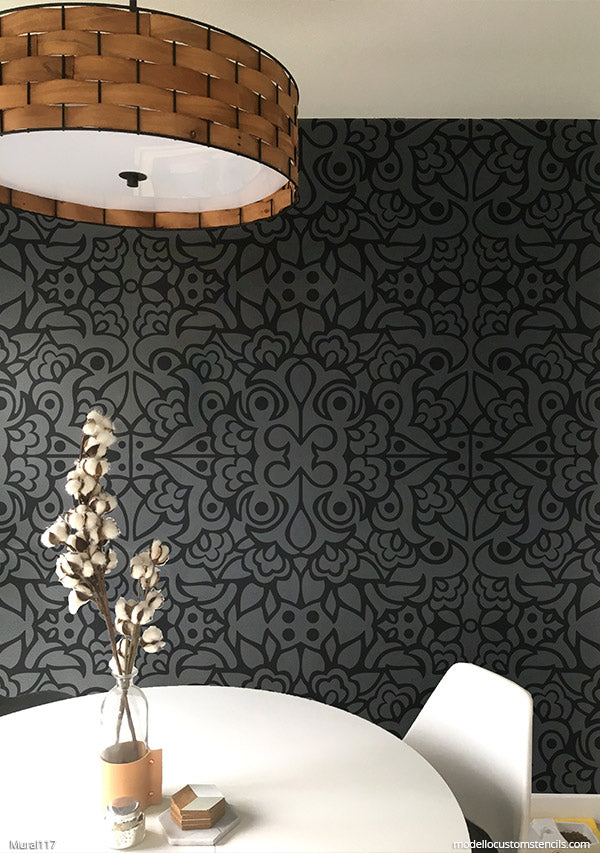 Large Wall Mural Stencils for Painting DIY Wall Art Feature Wall