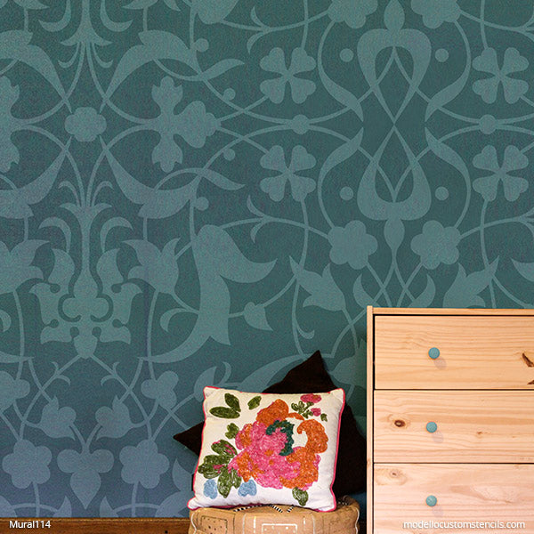 Large Wall Mural Stencils for Painting DIY Wall Art Feature Wall