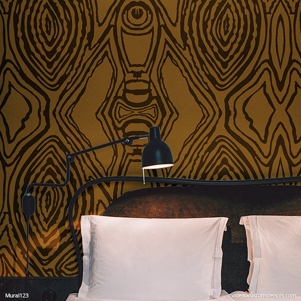 Large Tribal Wall Mural Stencils Painting DIY African Wall Stencils