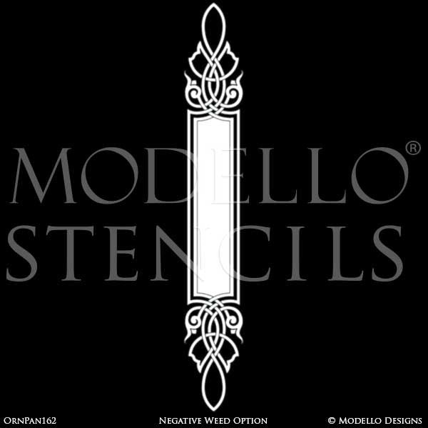 Custom Cut Stencils for Painting Ceilings and Archways with Large Patterns - Modello Custom Self Adhesive Stenciling