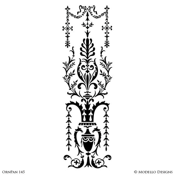 Painting Custom Panel Stencils and Large Wall Mural or Stenciled Ceiling - Modello Custom Stencils