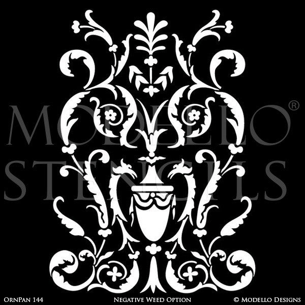 Painted Large Wall Art Graphics Stencils - Custom Modello Stencils ...