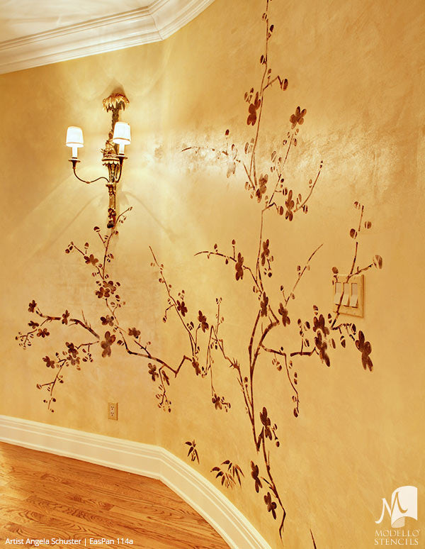 Painted Large Wall Art Graphics Stencils - Custom Modello Stencils – Modello® Designs