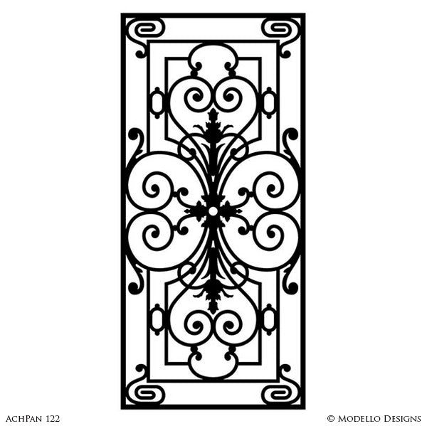 Classic Wall Panel Stencils for Painting Wall Decor, Doors, Glass Mirror - Modello Custom Stencils