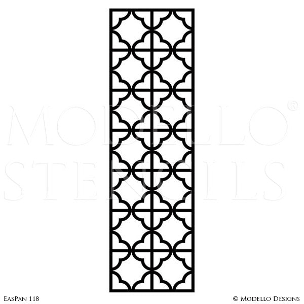 Painted Large Wall Art Graphics Stencils - Custom Modello Stencils ...