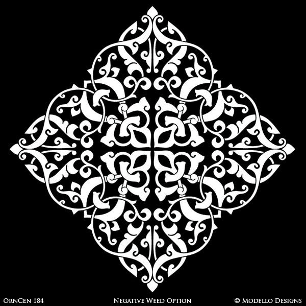 Square Tile Designs for Decorating Custom Home Decor - Modello Custom Stencils