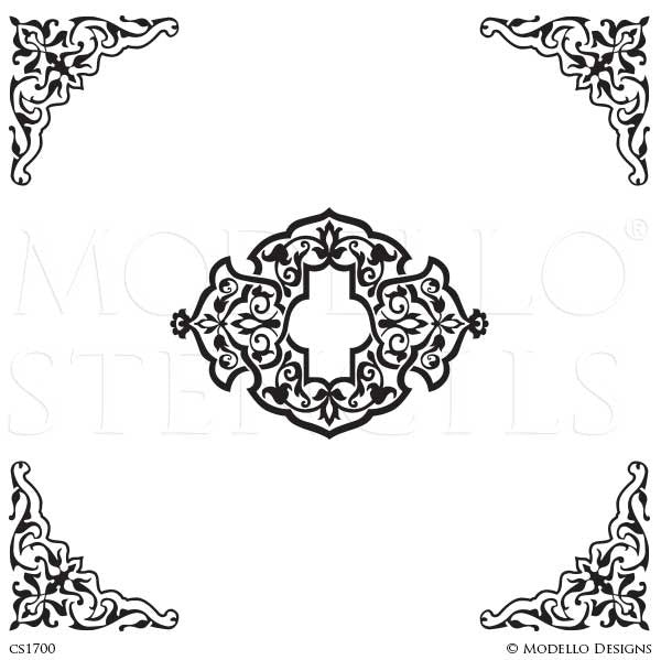 Decorative Ceiling Stencils - Custom Ceiling Designs - Paint Stencils ...