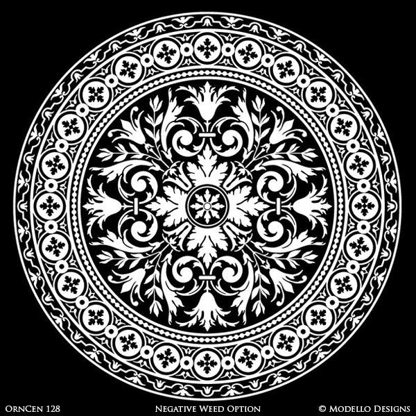 Decorating Floors and Walls with Global Chic Style and Medallion Stencils - Modello Custom Stencils