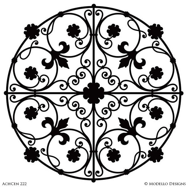 Architectural Design and Decor with Ceiling Medallion Stencils - Modello Custom Stencils