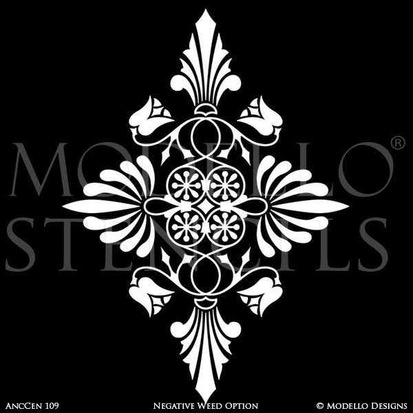 ceiling-medallion-stencils-custom-ceiling-design-paint-stencils-modello-designs