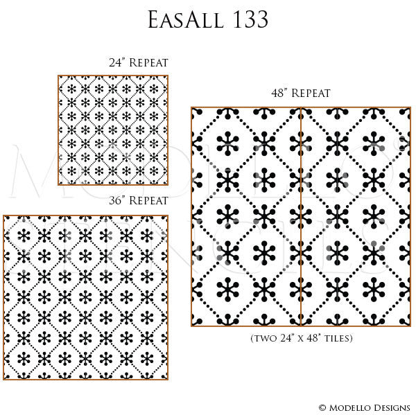 Decorative Painting with Large Allover Wall Stencils - Modello Designs Custom Stencils