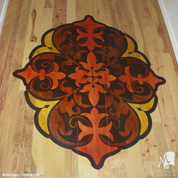 OrnCen106 Custom Medallion Stencil