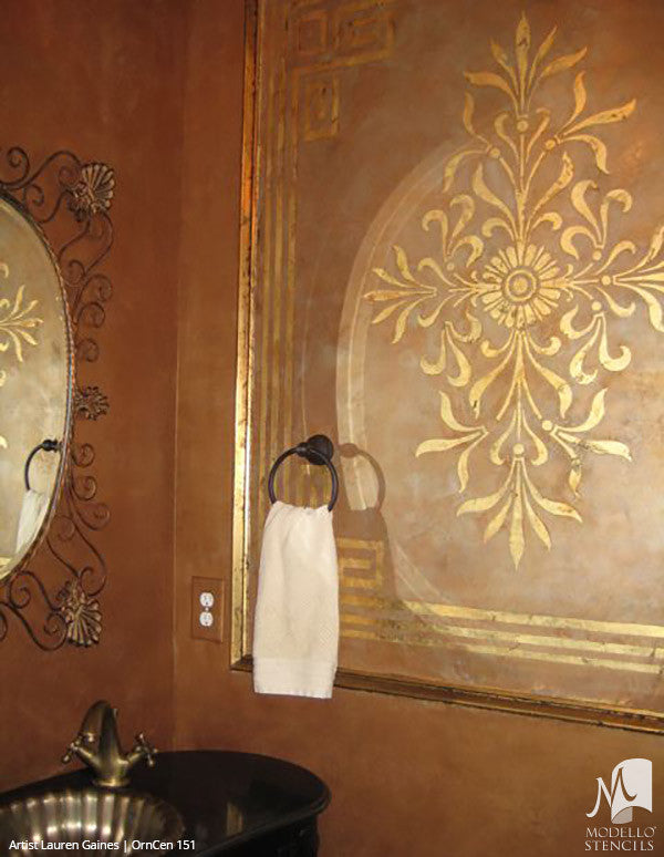 OrnCen151 Custom Medallion Stencil