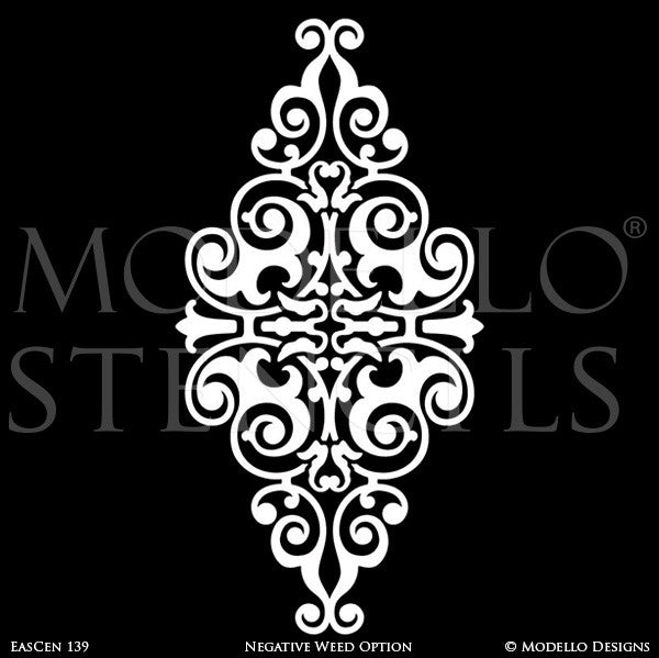 Ceiling Medallion Stencils - Custom Ceiling Design - Paint Stencils ...