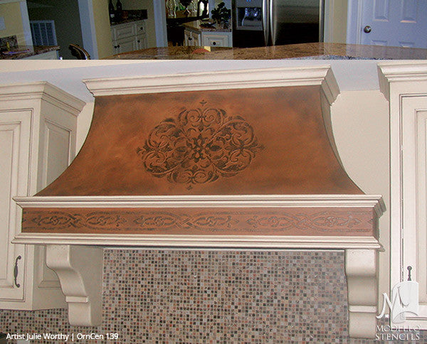 OrnCen139 Custom Medallion Stencil