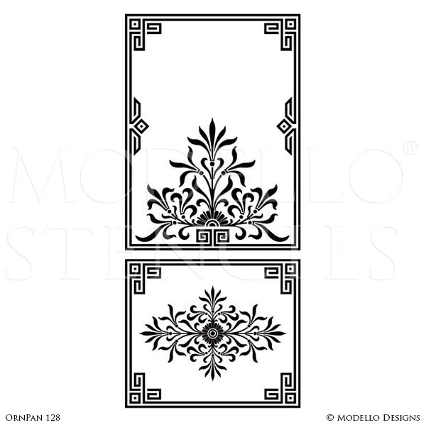 Painted Large Wall Art Graphics Stencils - Custom Modello Stencils ...