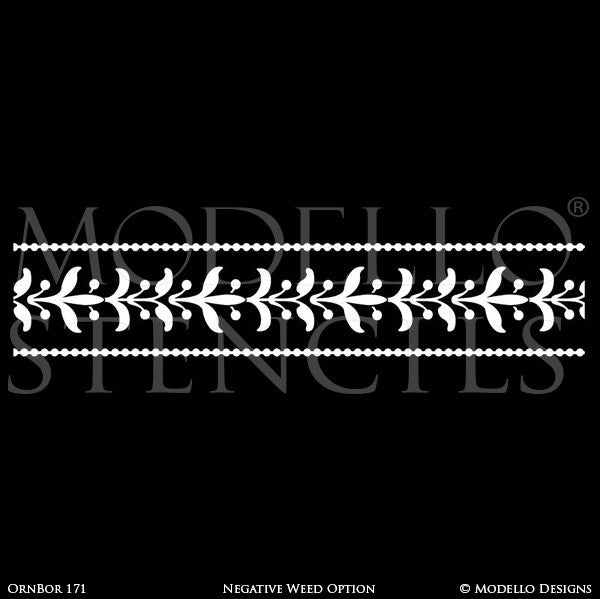 Decorative Border Stencils for Custom Wall Art or Ceiling Designs - Modello Stencils