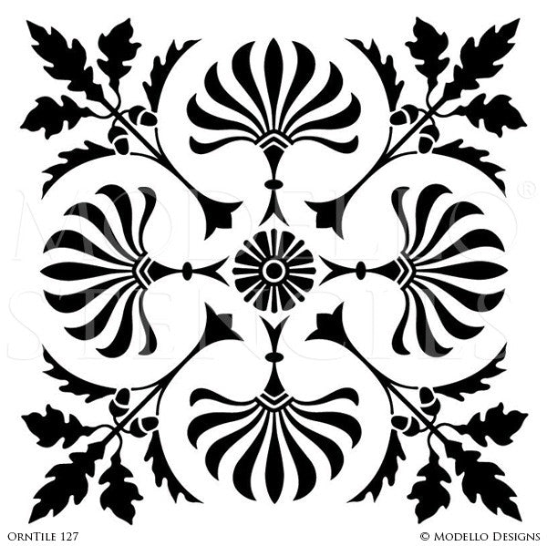 Custom Tile Stencils for Painting Floors - Floor Tile Pattern Stencil ...