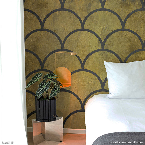 Large Wall Mural Stencils for Painting DIY Wall Art Feature Wall