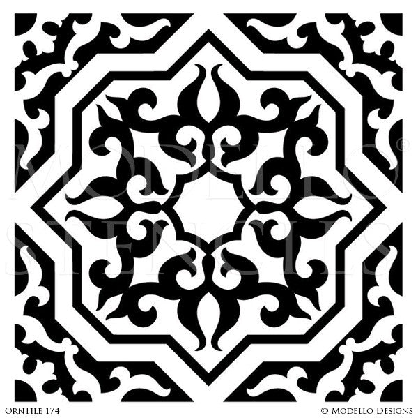 Decorative Concrete Stencils and Tile Designs - Modello Custom Stencils