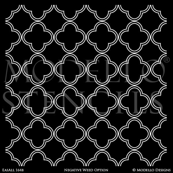 Decorative Painting with Large Allover Wall Stencils - Modello Designs Custom Stencils