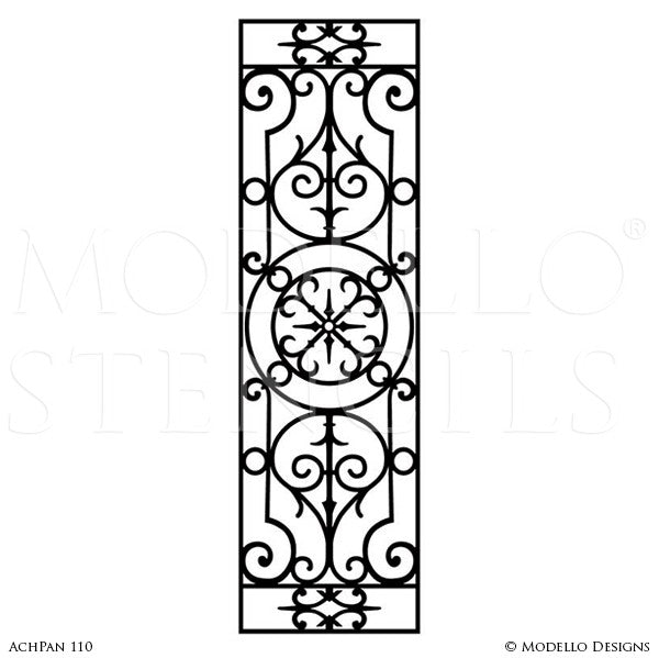 Painted Large Wall Art Graphics Stencils - Custom Modello Stencils ...
