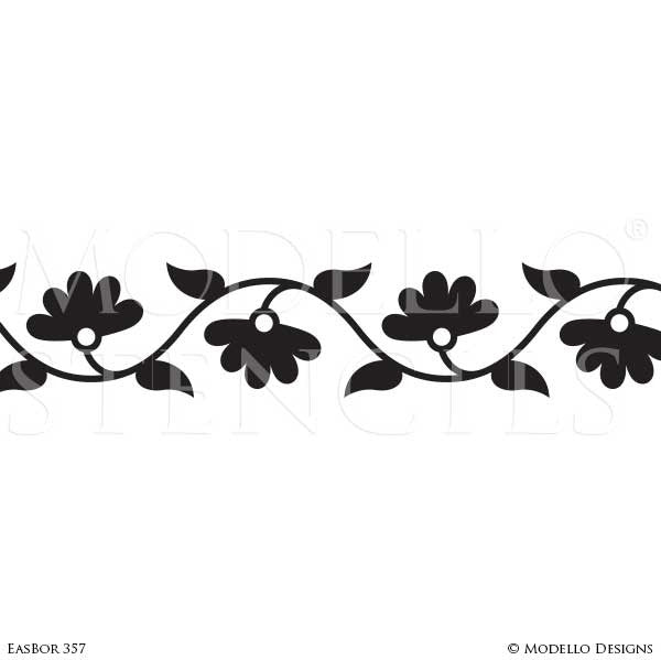 Custom Border Stencils for Painting Ceiling Designs & Wall Borders –  Modello® Designs