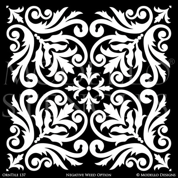 Decorative Concrete Stencils and Tile Designs - Modello Custom Stencils