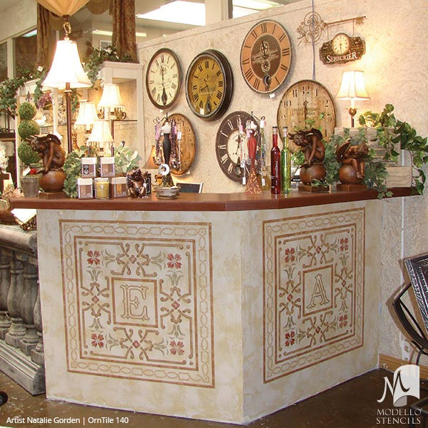 Painting Decorative Furniture Ideas with Custom Stencil Designs - Modello Vinyl Stencils