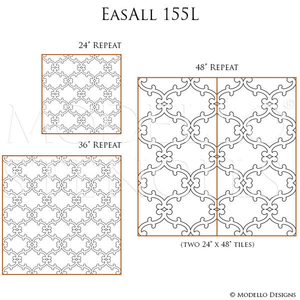 Trellis Grille Designs Painted and Stenciled on Custom Walls - Modello Designs