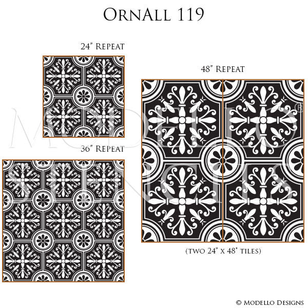 OrnAll119 Custom Vinyl Stencil