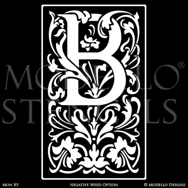 Decorative Letters (Large Monogram Ornamental Font Wall Lettering) – DIY  Projects, Patterns, Monograms, Designs, Templates