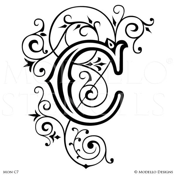 Monogram Wall Art - Custom Lettering Stencils from Modello Designs – Modello® Designs Monogram Wall Art - Custom Lettering Stencils from Modello Designs – Modello® Designs