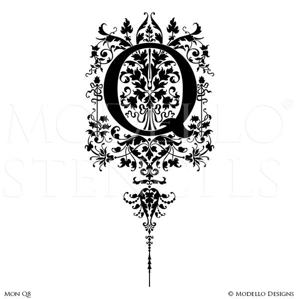 F* FASHION 4-PACK FASHION LOGOS STENCIL SMALL- all on one 8.5″ x 11″ sheet