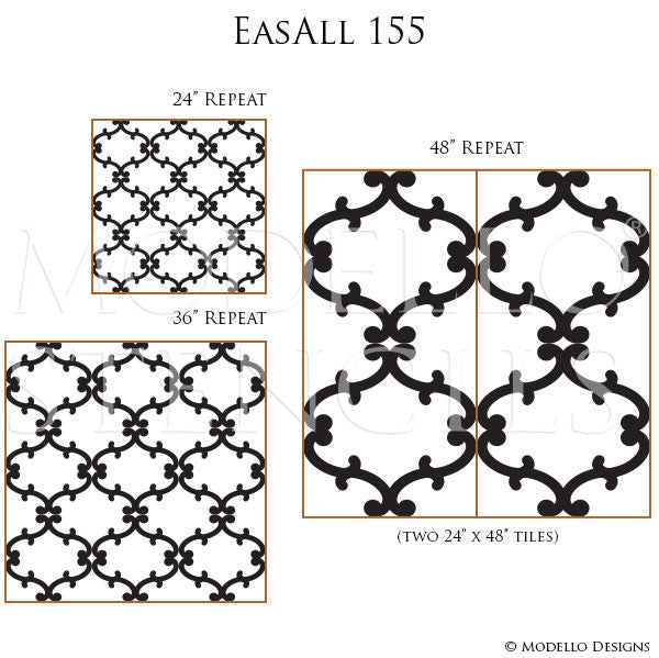 Trellis Grille Designs Painted and Stenciled on Custom Walls - Modello Designs