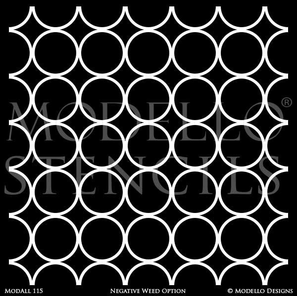 Custom Wallpaper Designs; Large Stencils for Painting Walls & Flooring ...