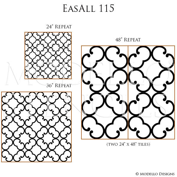 Custom Wallpaper Designs; Large Stencils for Painting Walls & Flooring – Modello® Designs custom-wallpaper-designs-large-stencils-for-painting-walls-flooring-modello-designs