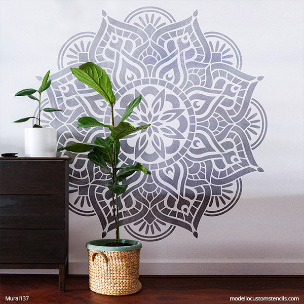 Large Mandala Wall Mural Stencils Painting DIY Mandalas Wall Art – Modello®  Designs