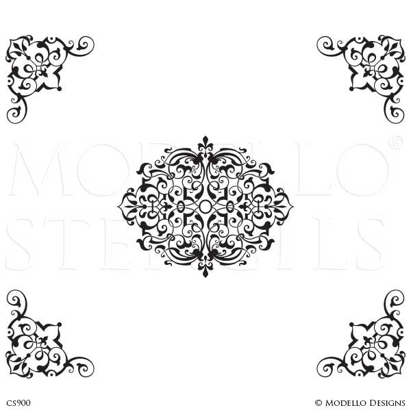 Decorative Ceiling Stencils - Custom Ceiling Designs - Paint Stencils ...