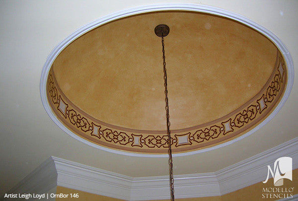 Custom Border Stencils for Painting Ceiling Designs & Wall Borders ...