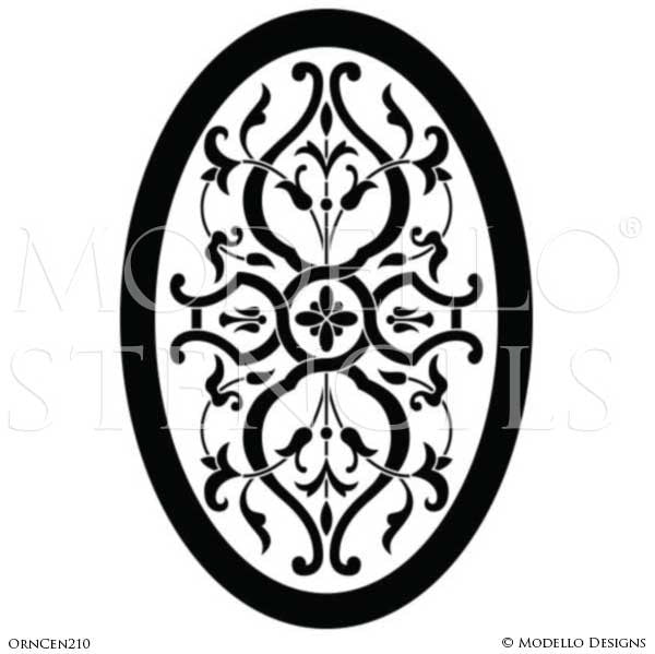 Medallion Stencils for Custom Ceiling or Floor - Modello Designs for Professional Decorating