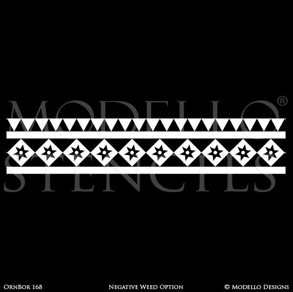 Ornamental Border Designs for Custom Decorating - Modello Custom Border Stencils