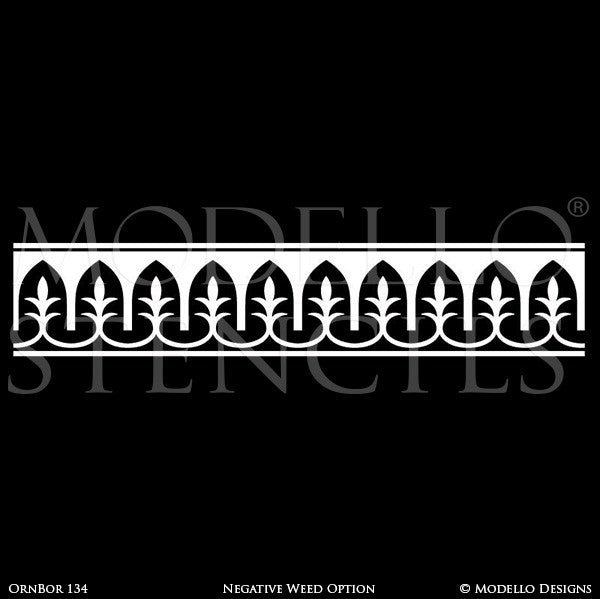 Ornamental Border Designs for Custom Decorating - Modello Custom Border Stencils