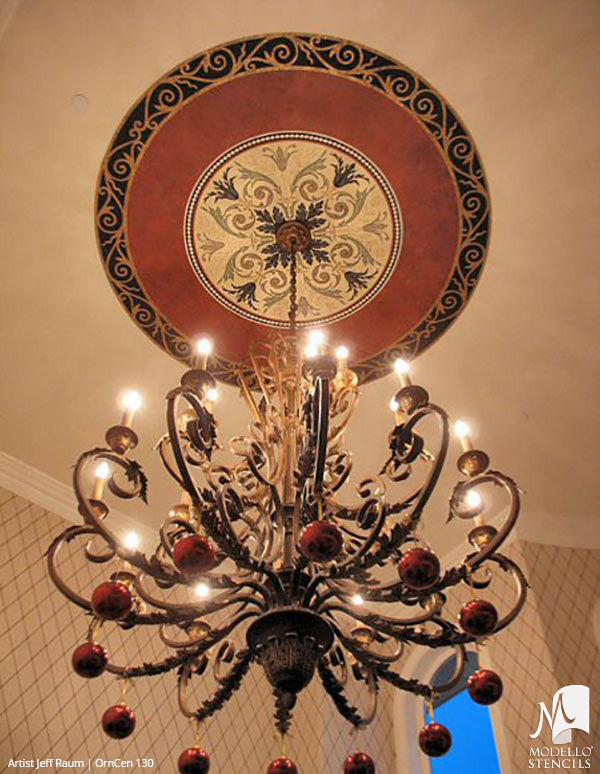 Old World and European Design and Decor - Large Adhesvie Stencils - Modello Custom Stencils