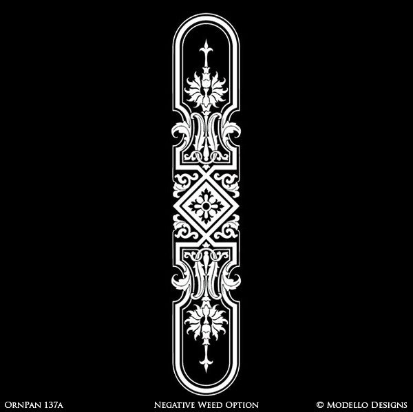 Painted Archway for Entry or Wall Art Door Decor Designs - Custom Modello Wall Panel Stencils