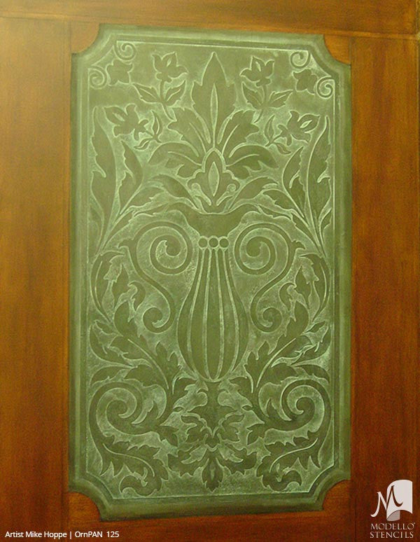 Large Designer Stencils for Painting Colorful Patterns on Wall Decor & Wall Murals - Modello Custom Stencils