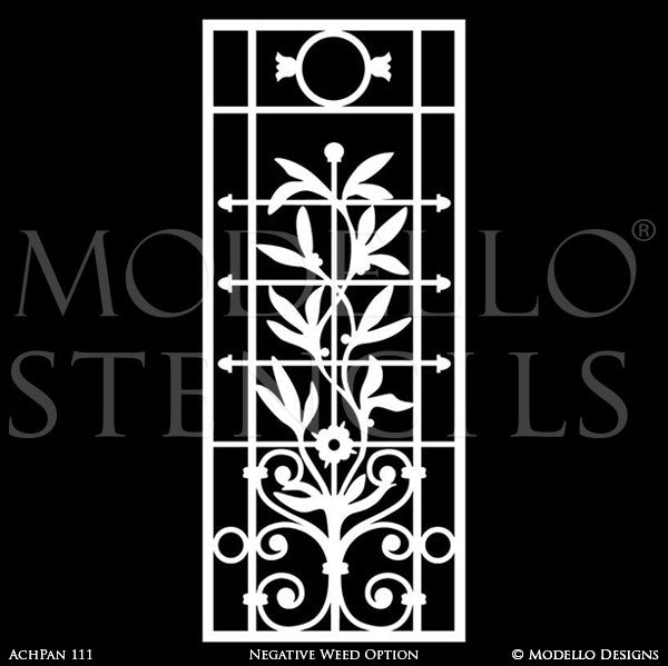 Paint Peel and Stick Stencils - Modello Wall & Furniture Panel Stencils for Professional Painters