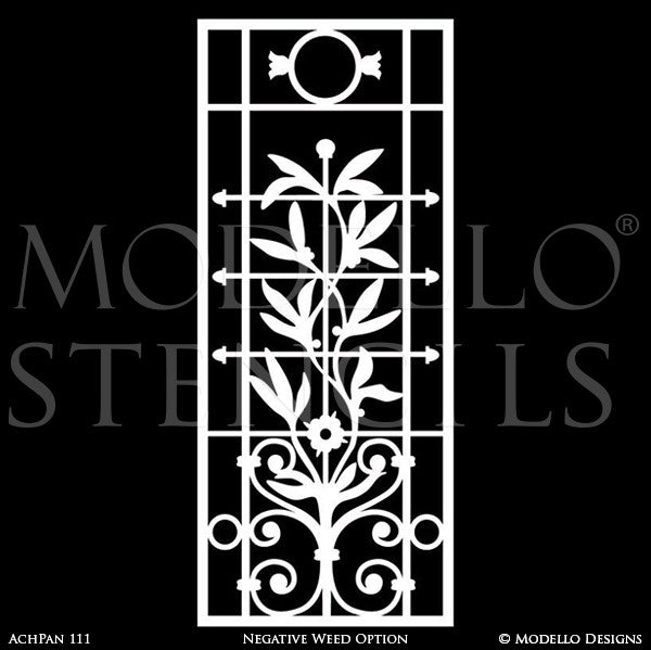 Paint Peel and Stick Stencils - Modello Wall & Furniture Panel Stencils for Professional Painters